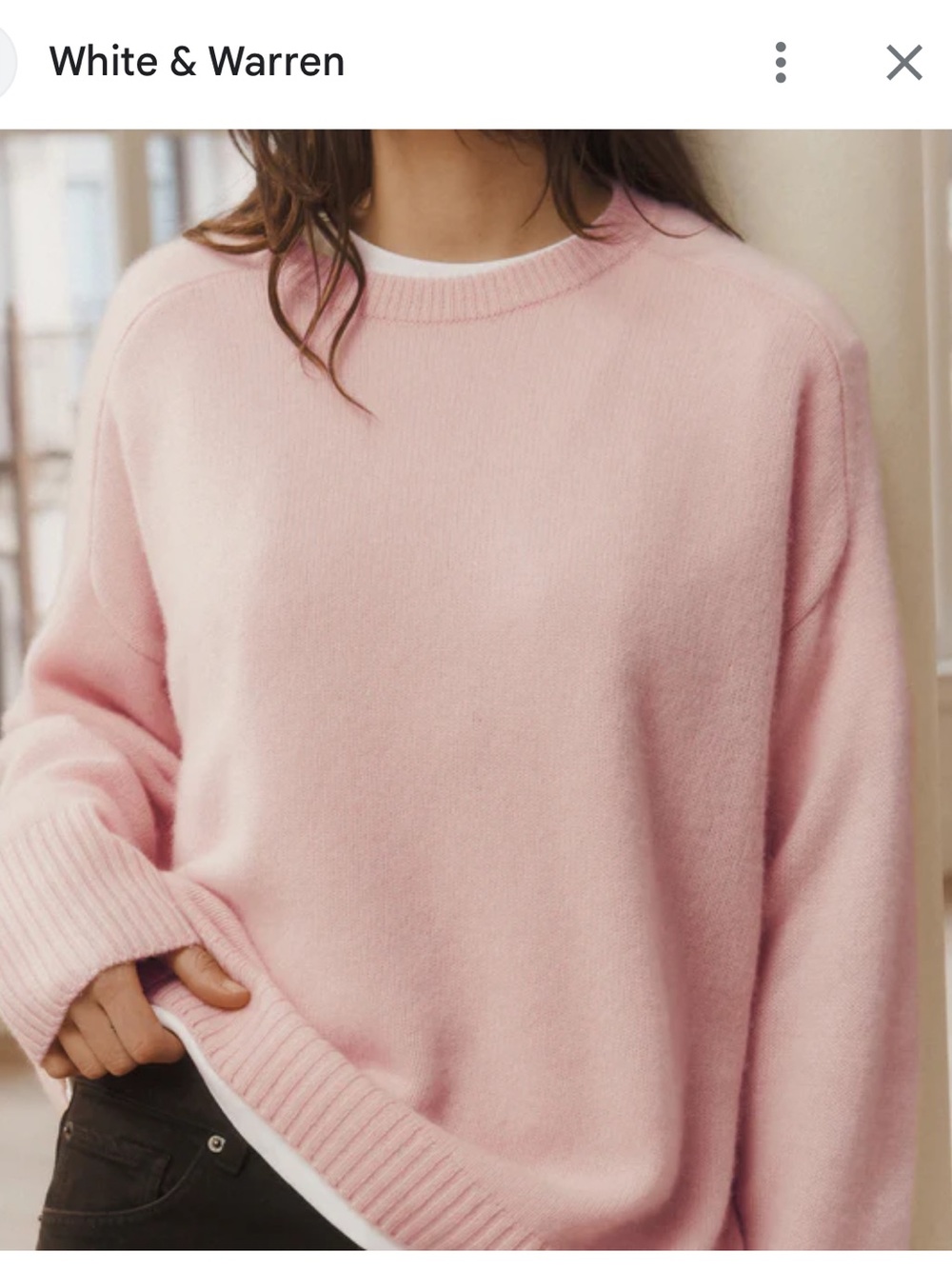 White + Warren cashmere sweater